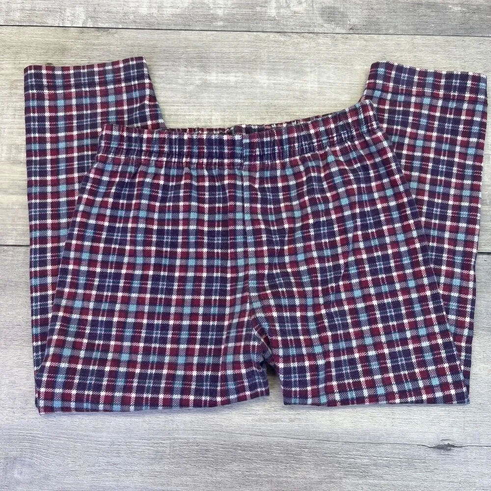 OshKosh BGosh Plaid Pants Size 3 T Toddler Made In USA Vintage Cotton Blend